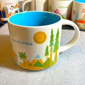 NWT Starbucks California You Are Here Mug
